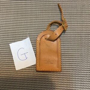 Louis Vuitton Leather Luggage Tag